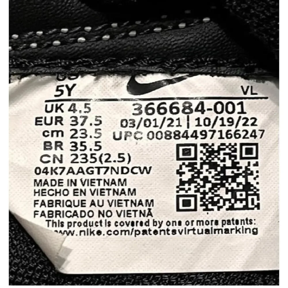 Nike Speedsweep VII Wrestling Shoe US 5Y Black/White (Grade School) BM1